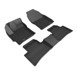 Toyota Corolla Cross Floor Mats - Front + Rear - 3D MAXpider - Kagu - Black - `22-`23